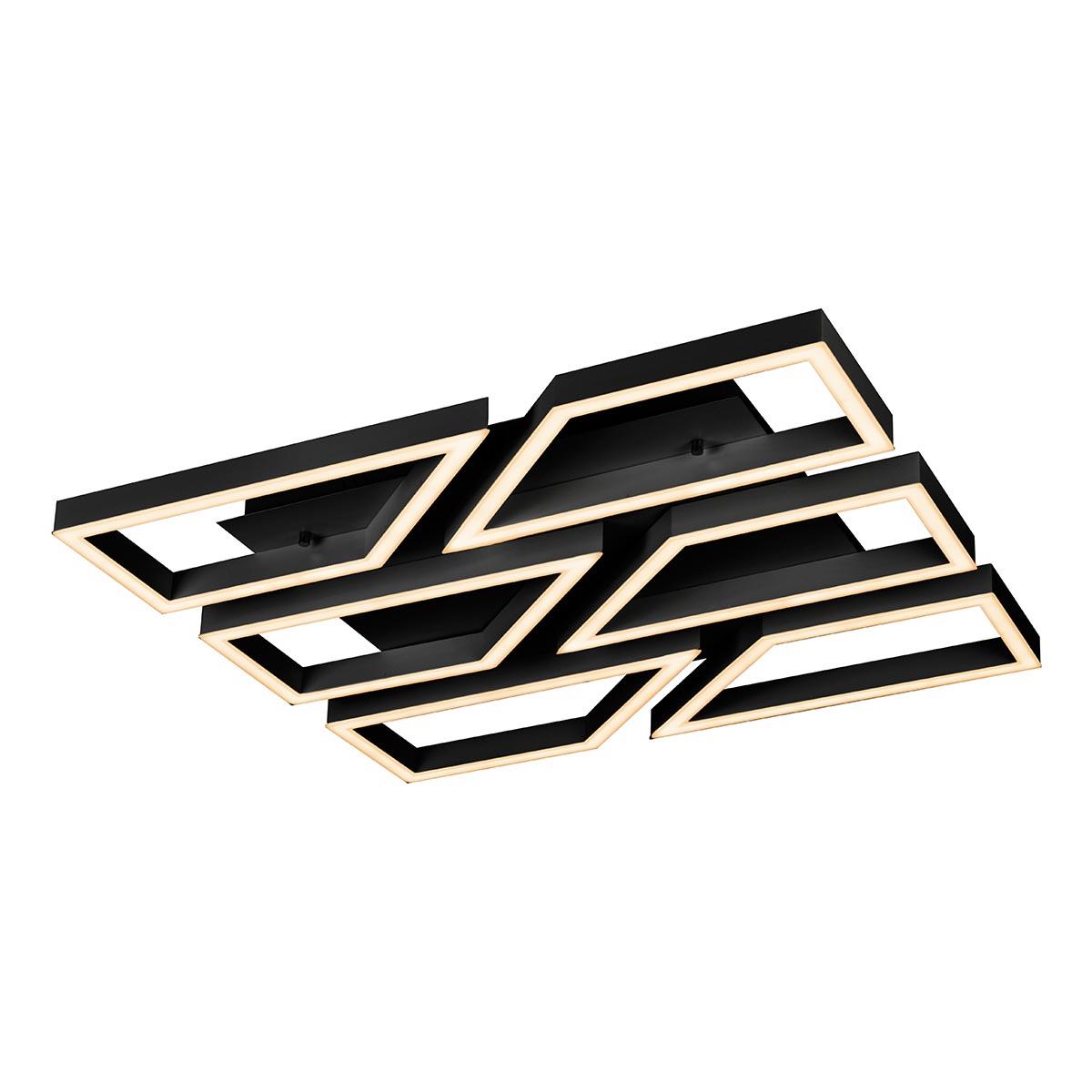 Потолочная светодиодная люстра с пультом iLedex Stellar 8302-800X800-X-T BK