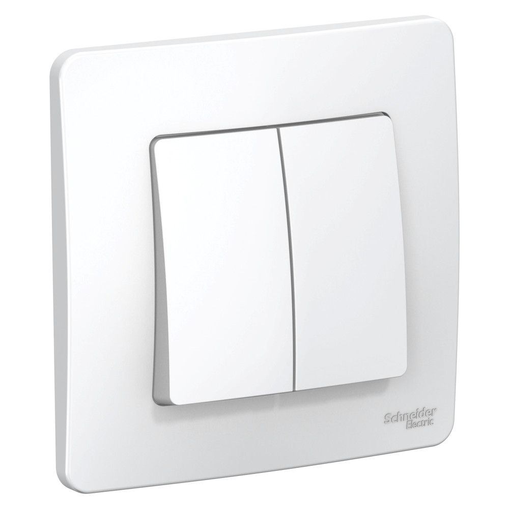 Выключатель 2-клавишный 10А Systeme Electric Blanca внутр BLNVS010501
