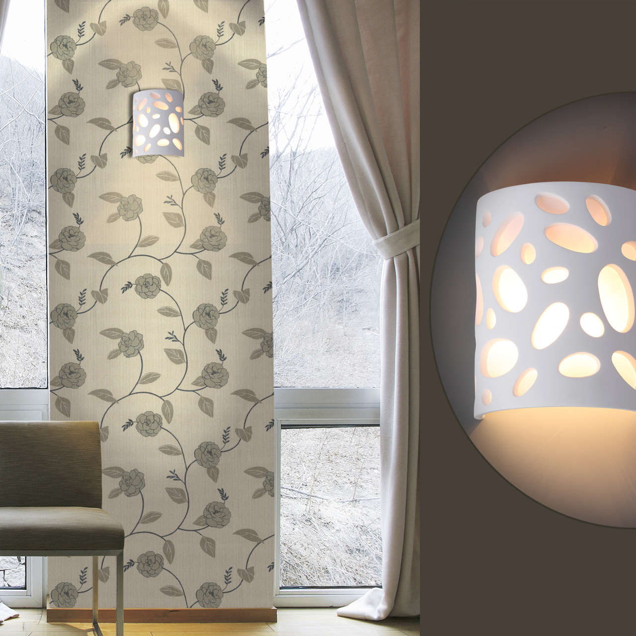 Настенный светильник Odeon Light Gesso 3549/1W