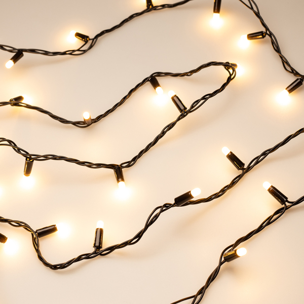 Светодиодная гирлянда Arlight ARD-String-Classic-10000-Black-100LED-Milk-Std Warm 028209