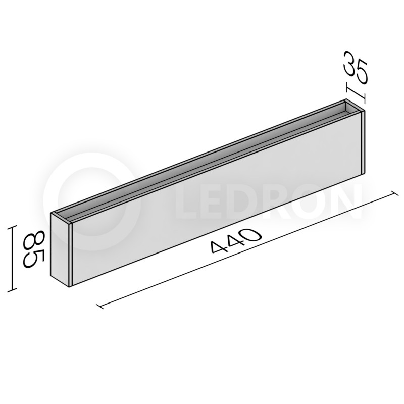 Светильник настенный LeDron GW-M066/44 BLACK 00000013257