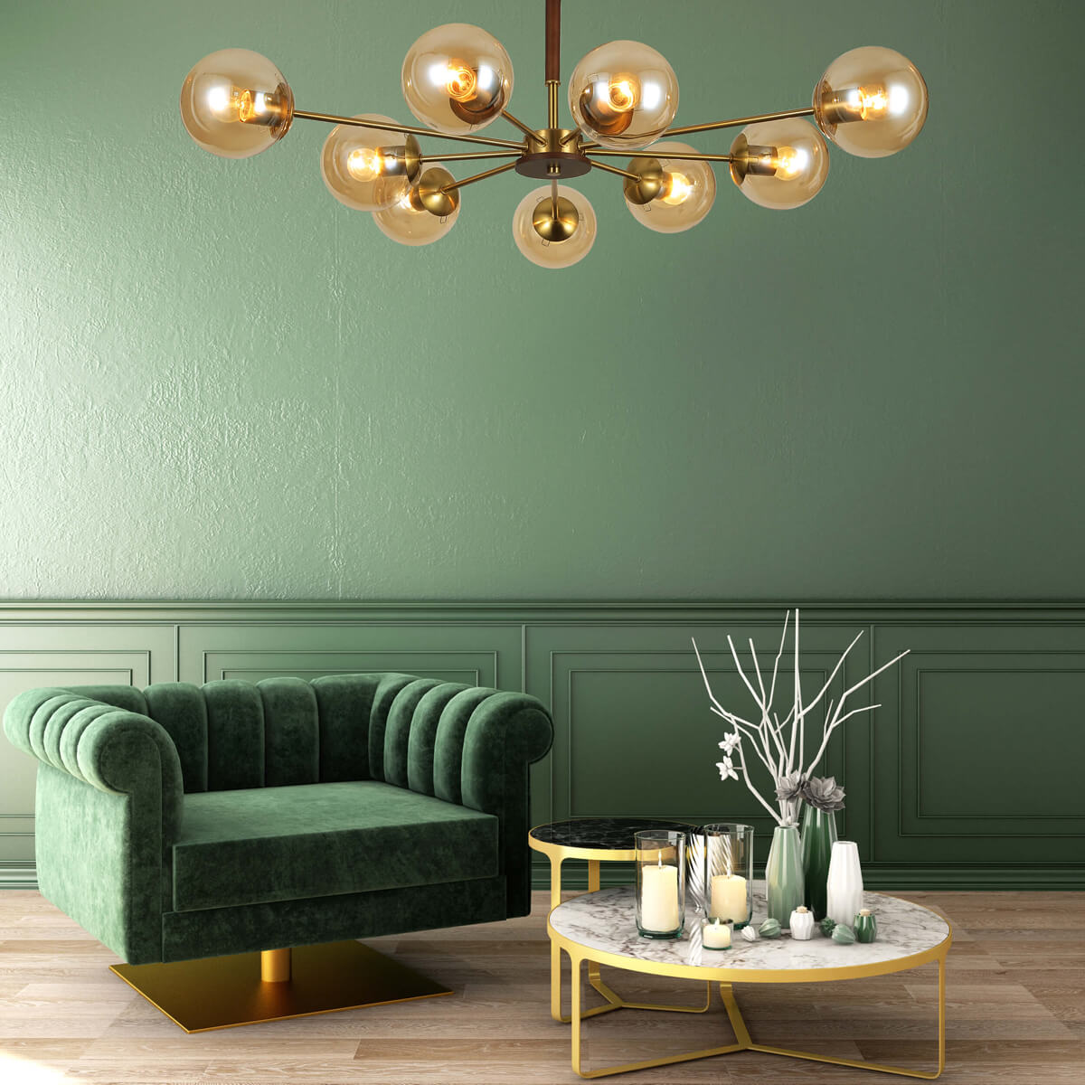 Люстра на штанге F-Promo Stiria 2738-9P