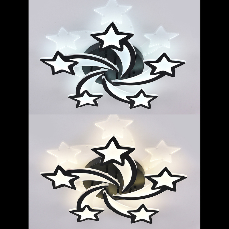 Потолочная люстра Natali Kovaltseva Star INNOVATION STYLE 83018 BLACK