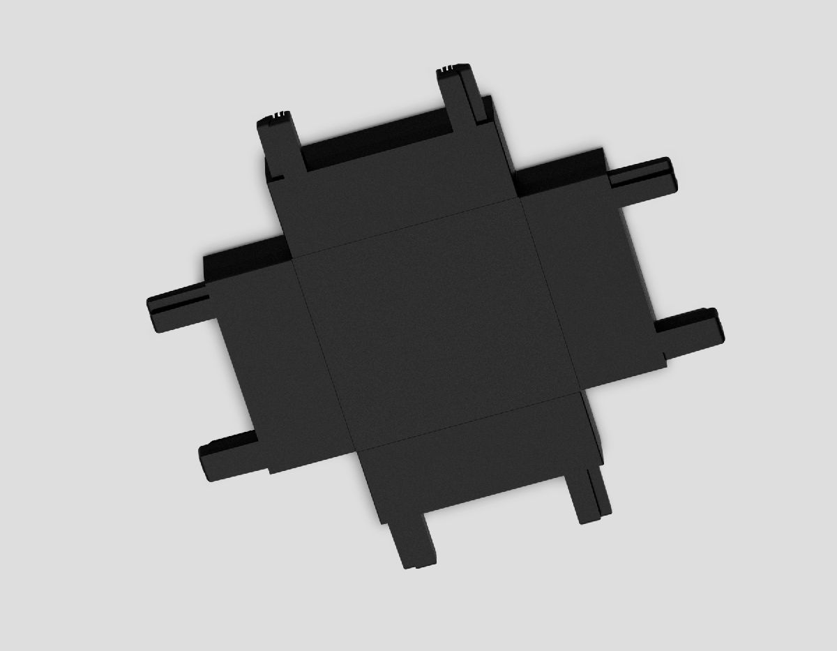 Коннектор X-образный для шинопровода Ambrella Light Magnetic Ultra Slim Track System GV1127