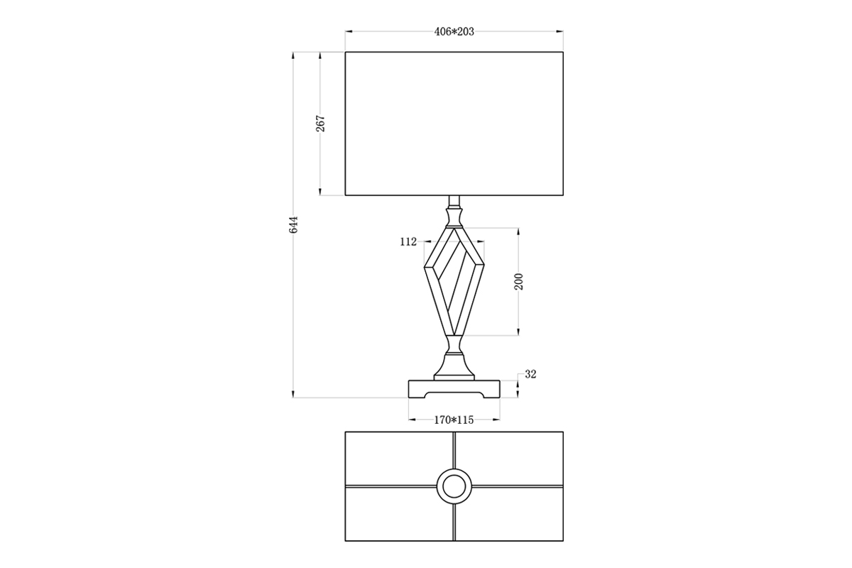 Настольная лампа Garda Decor 22-88232