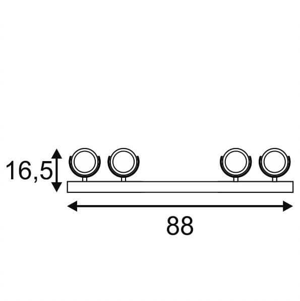 Светодиодный спот SLV Kalu 4 Led Long 147650