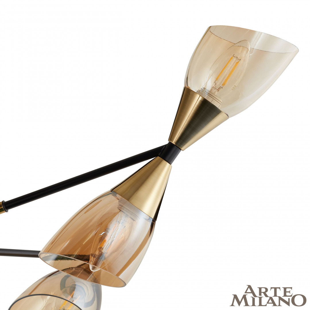 Люстра на штанге Arte Milano Neapolis 276708/6 BK/GD