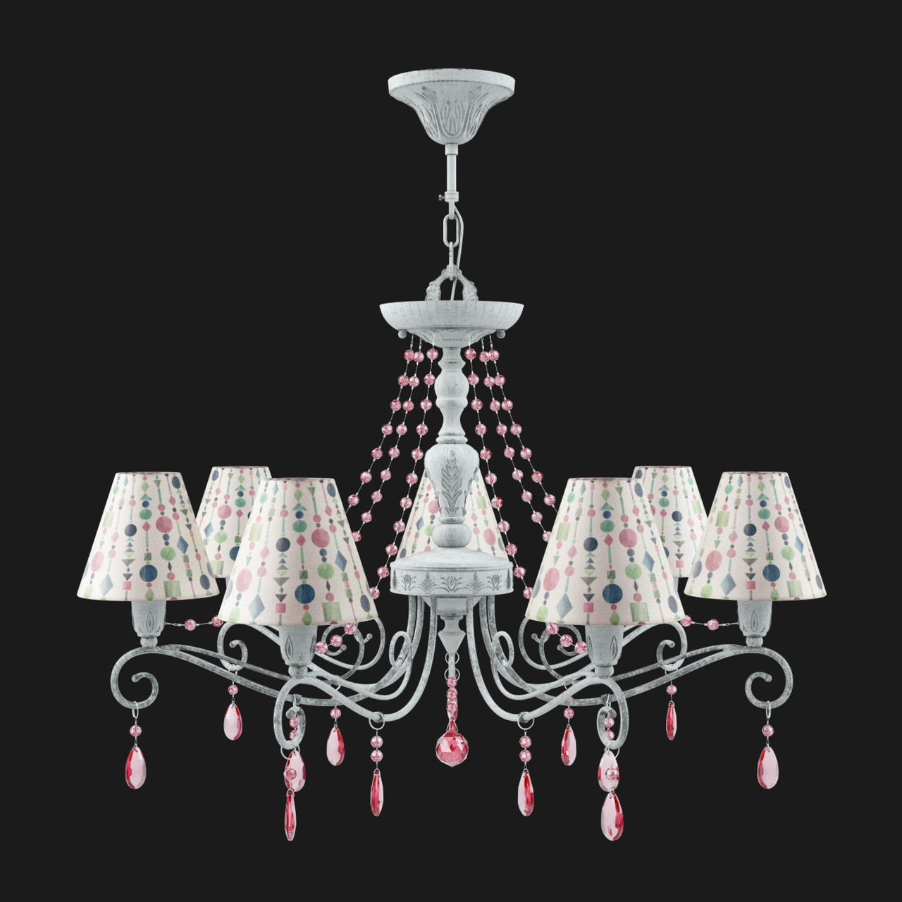 Подвесная люстра Lamp4you Provence E4-07-G-LMP-O-17-CRL-E4-07-PK-UP