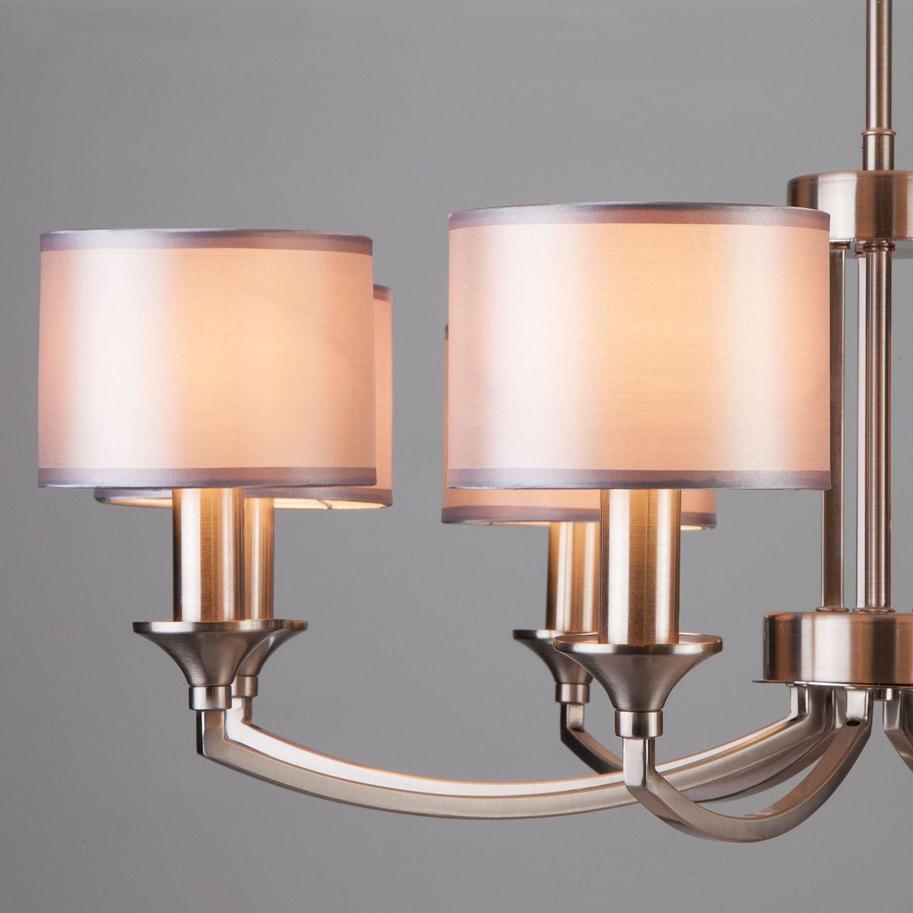 Подвесная люстра Eurosvet Diana 60067/8 сатин-никель