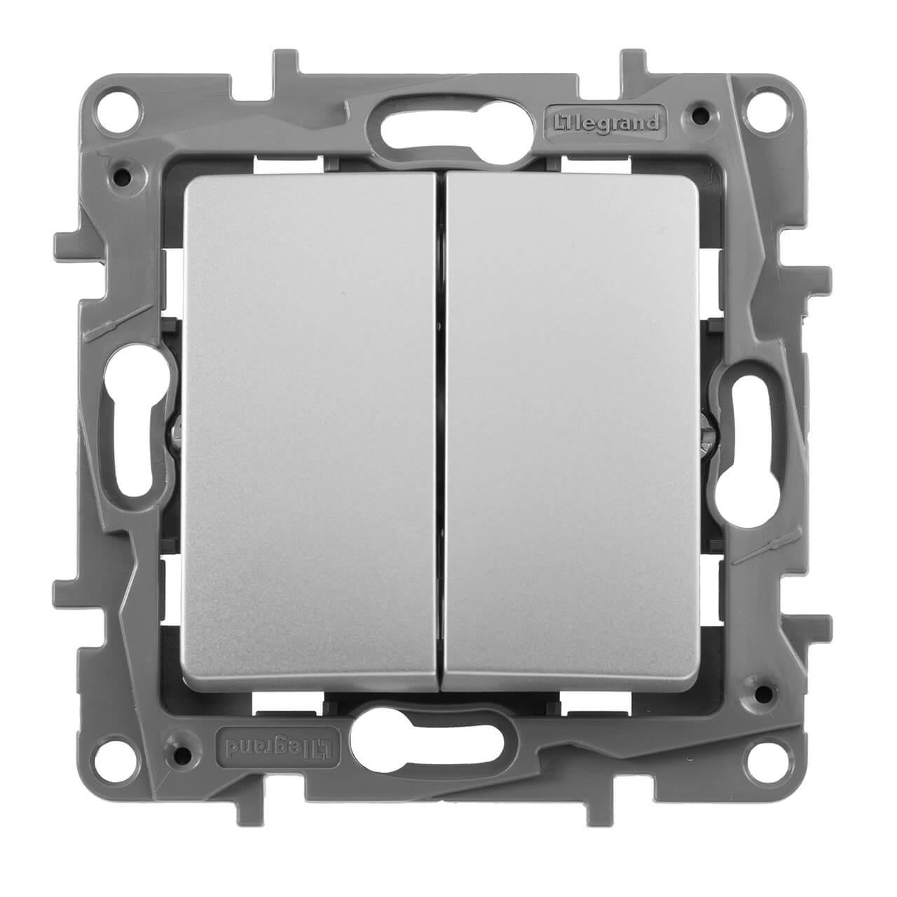 Выключатель двуклавишный Legrand Galea Life 10A 250V IP44 белый 771021