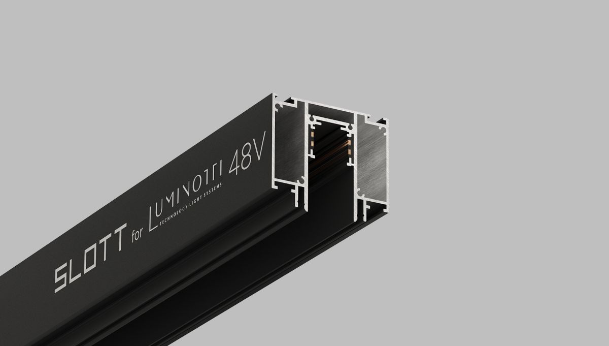 Шинопровод (комплект) Luminotti Genesis LS.300.2M.BK