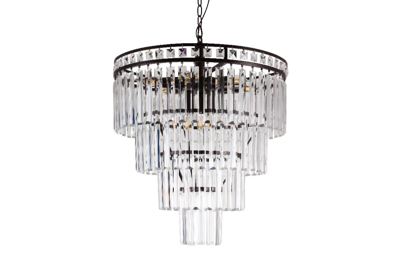 Подвесная люстра Elvan LU-61002/10-E14-Bk