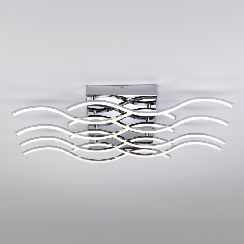 Потолочный светодиодный светильник Eurosvet Petrel 90122/8 хром