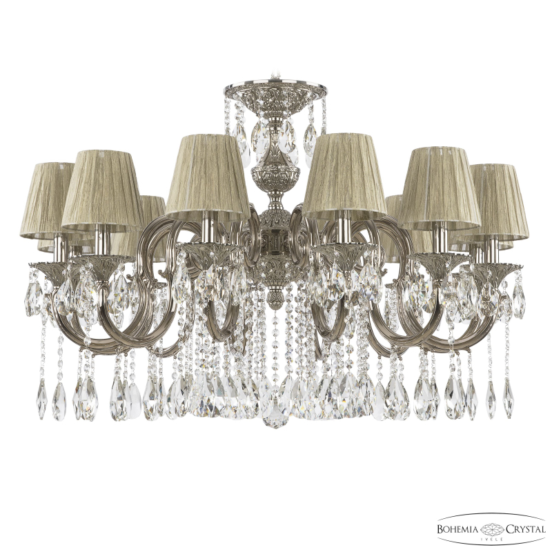 Подвесная люстра Bohemia Ivele Crystal Verona 72203/12/300 A Ni ST10