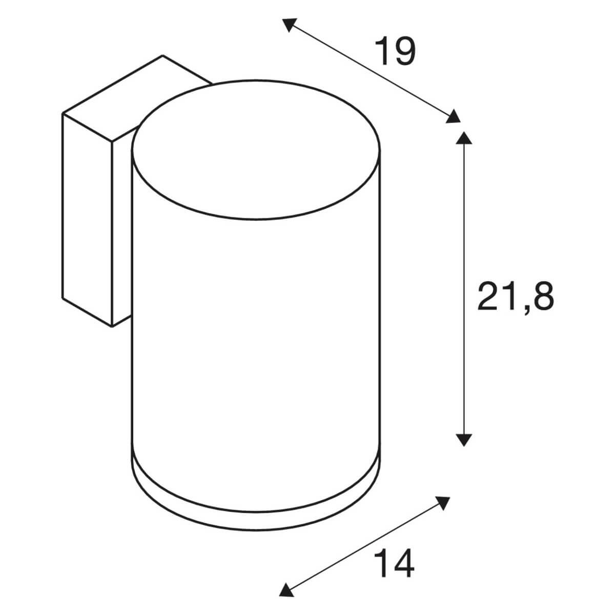 Уличный настенный светильник SLV Enola Roud 1003440