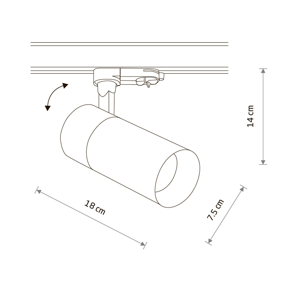 Трековый трехфазный светильник Nowodvorski Ctls Tinos Led White 10395
