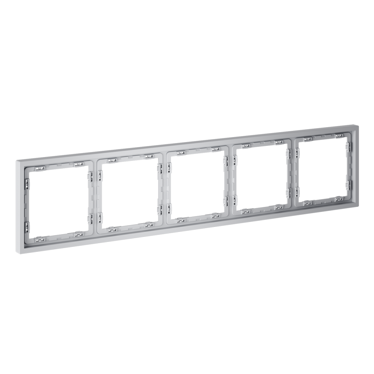 Рамка пластиковая Voltum S70 на 5 постов, (серый) VLS100516