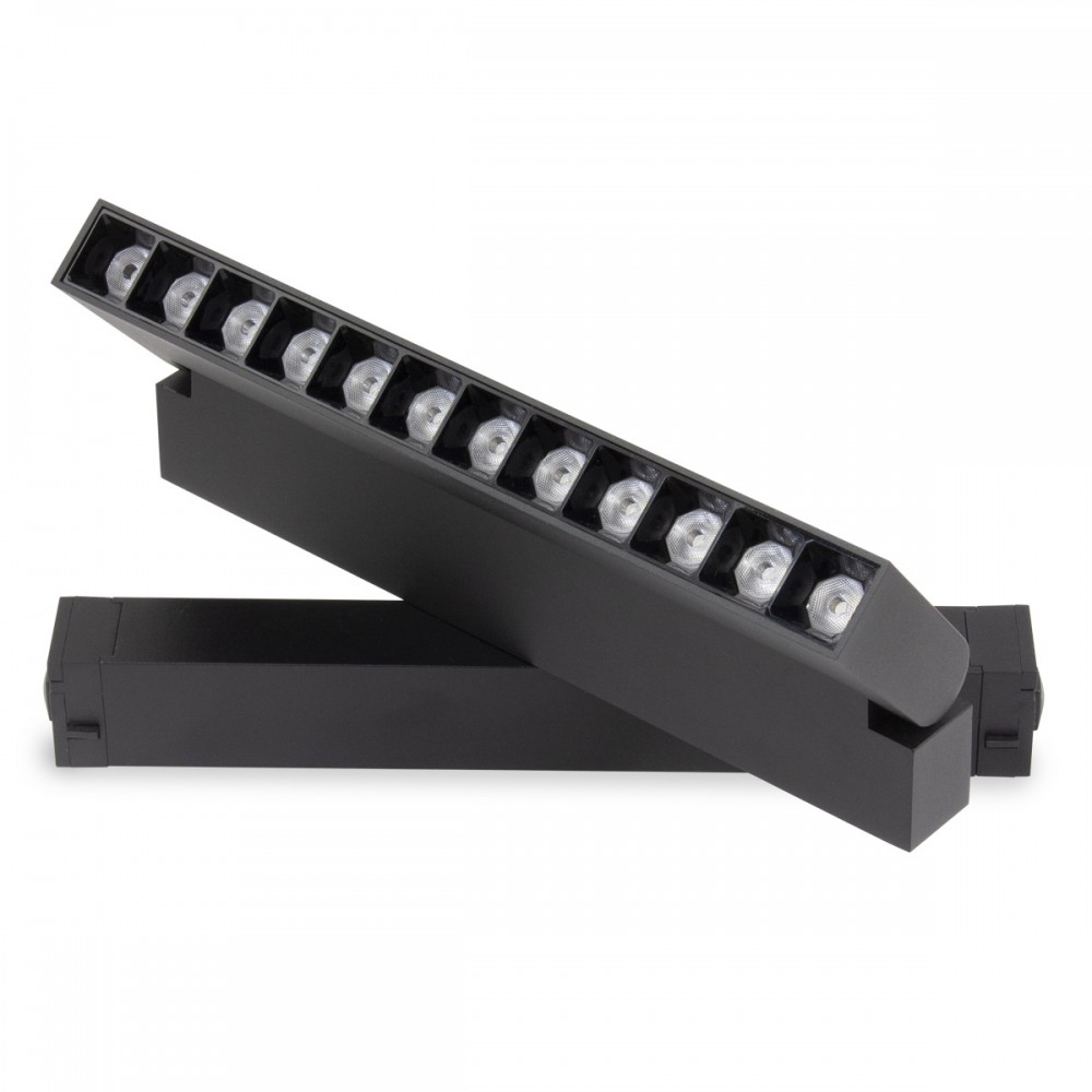 Трековый однофазный светильник AM Group Plain Opal AM591 9W 4000K BK