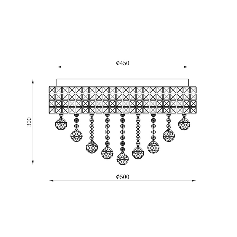 Потолочная люстра Zumaline CAPRI 19027-L