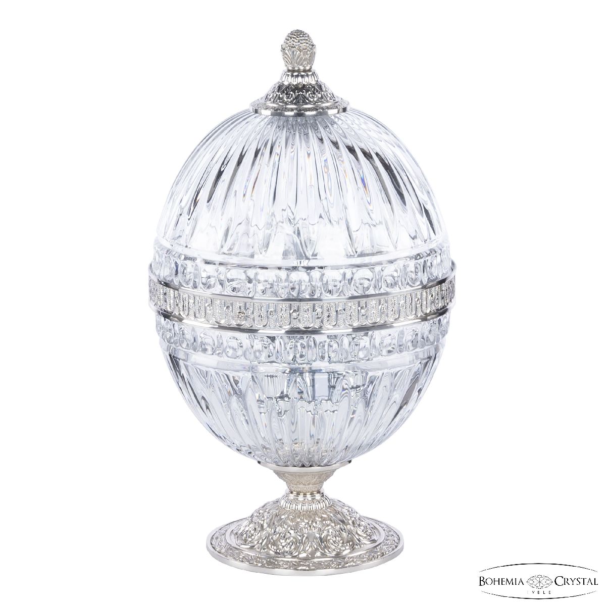 Настольная лампа Bohemia Ivele Crystal 5680L/18 Ni Clear/M-1G