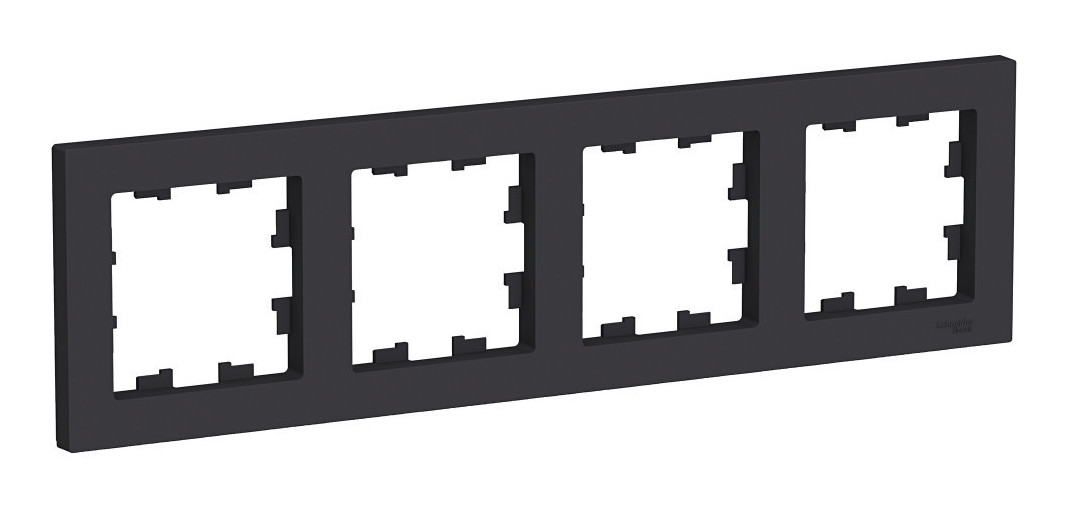 Рамка 4-ая, универсальная Systeme Electric AtlasDesign Карбон ATN001004