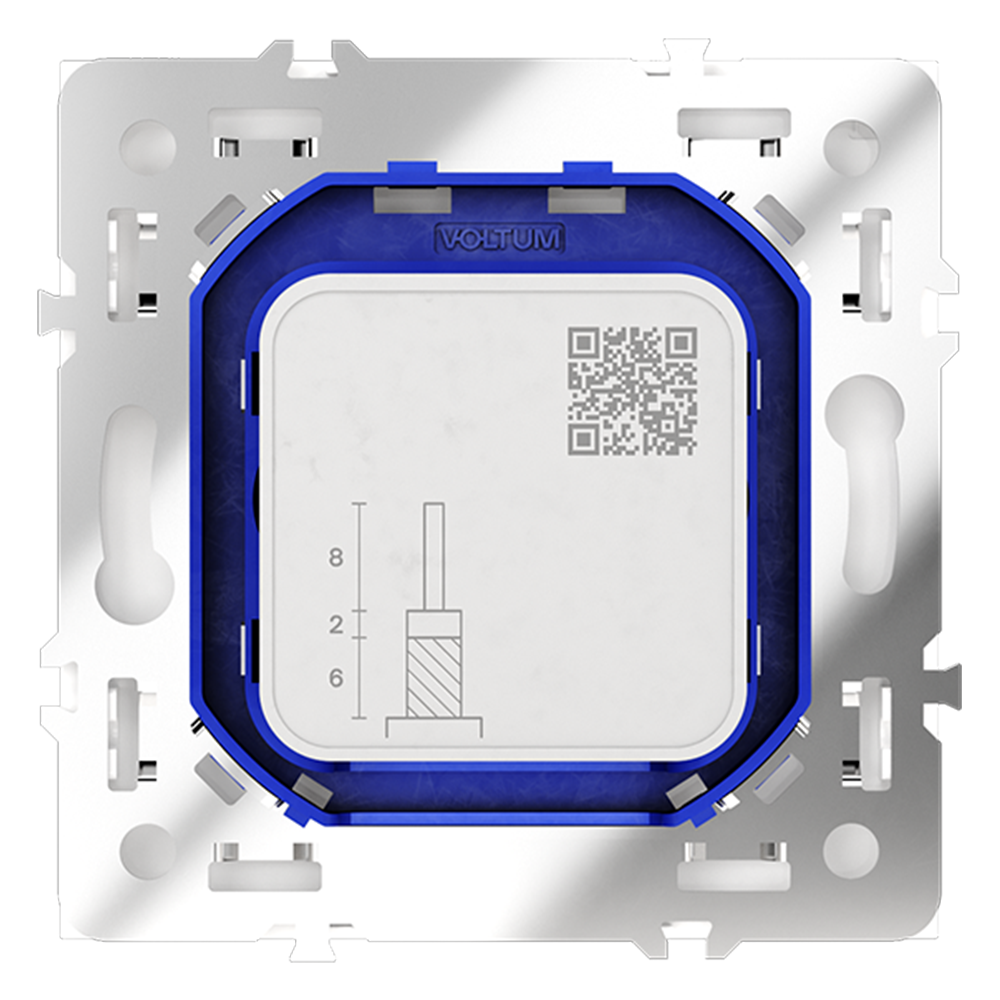 Розетка телевизионная Voltum S70 VLS060401 (белый глянцевый)