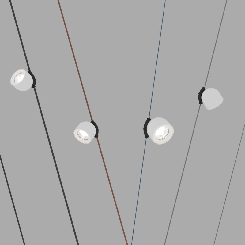 Трековый однофазный светильник Denkirs Belty spot DK5640-WH+BK