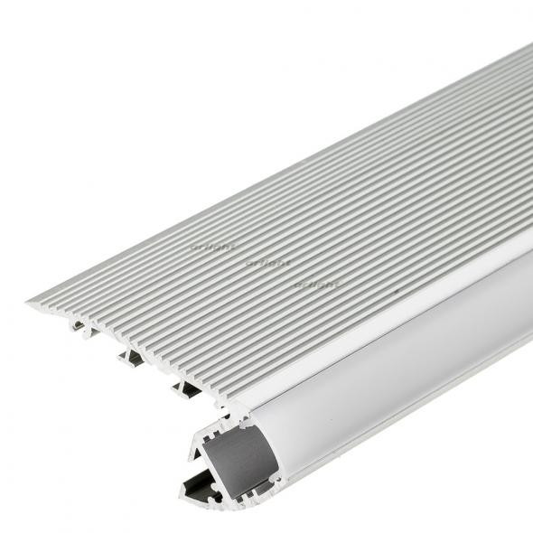 Профиль с экраном Arlight ALU-STAIR-2000 ANOD+FROST 014907