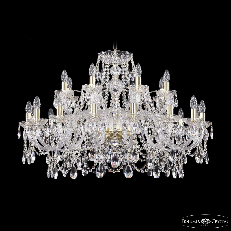 Подвесная люстра Bohemia Ivele Crystal 1411/16+8/360 G