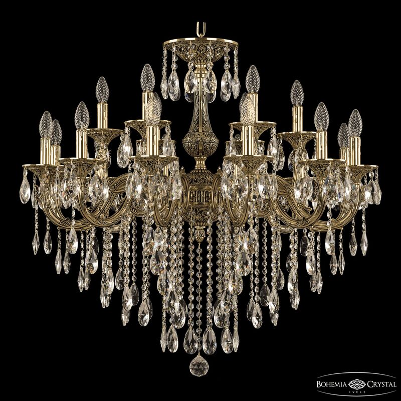Подвесная люстра Bohemia Ivele Crystal Florence 71101/12+6/300 B GB