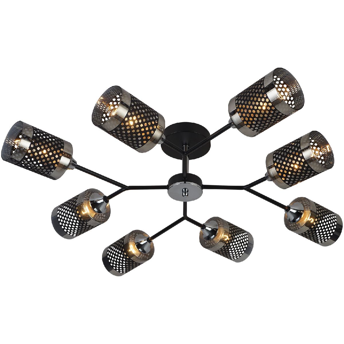 Люстра на штанге Reluce 01405-3.3-08B BK+CR