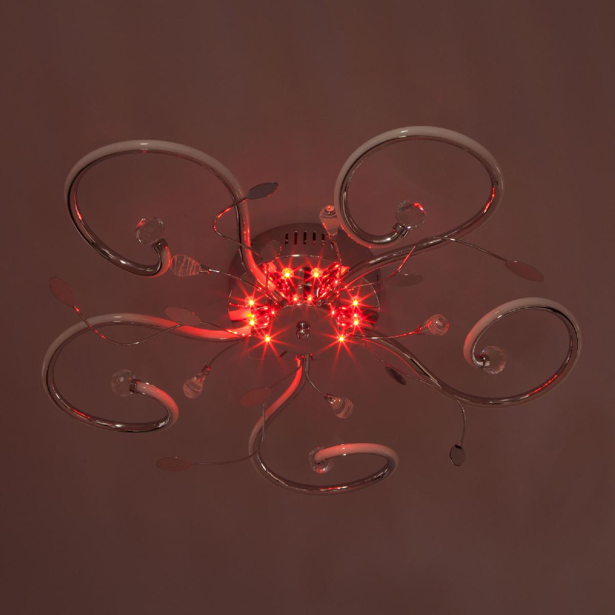 Потолочная светодиодная люстра Eurosvet Curl 90129/5 хром