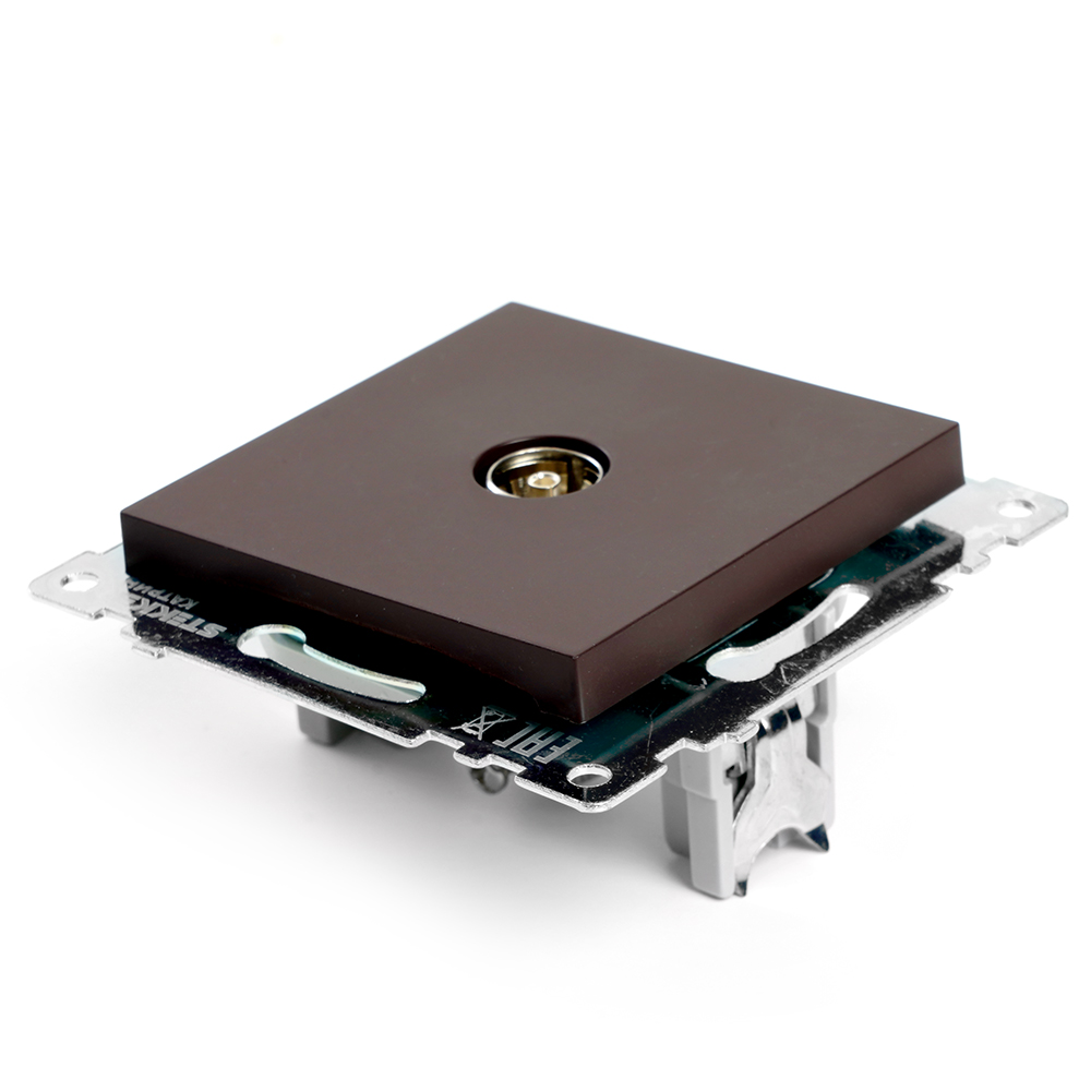 Розетка телевизионная 1-местная Stekker Катрин GLS00-7108-04 49024