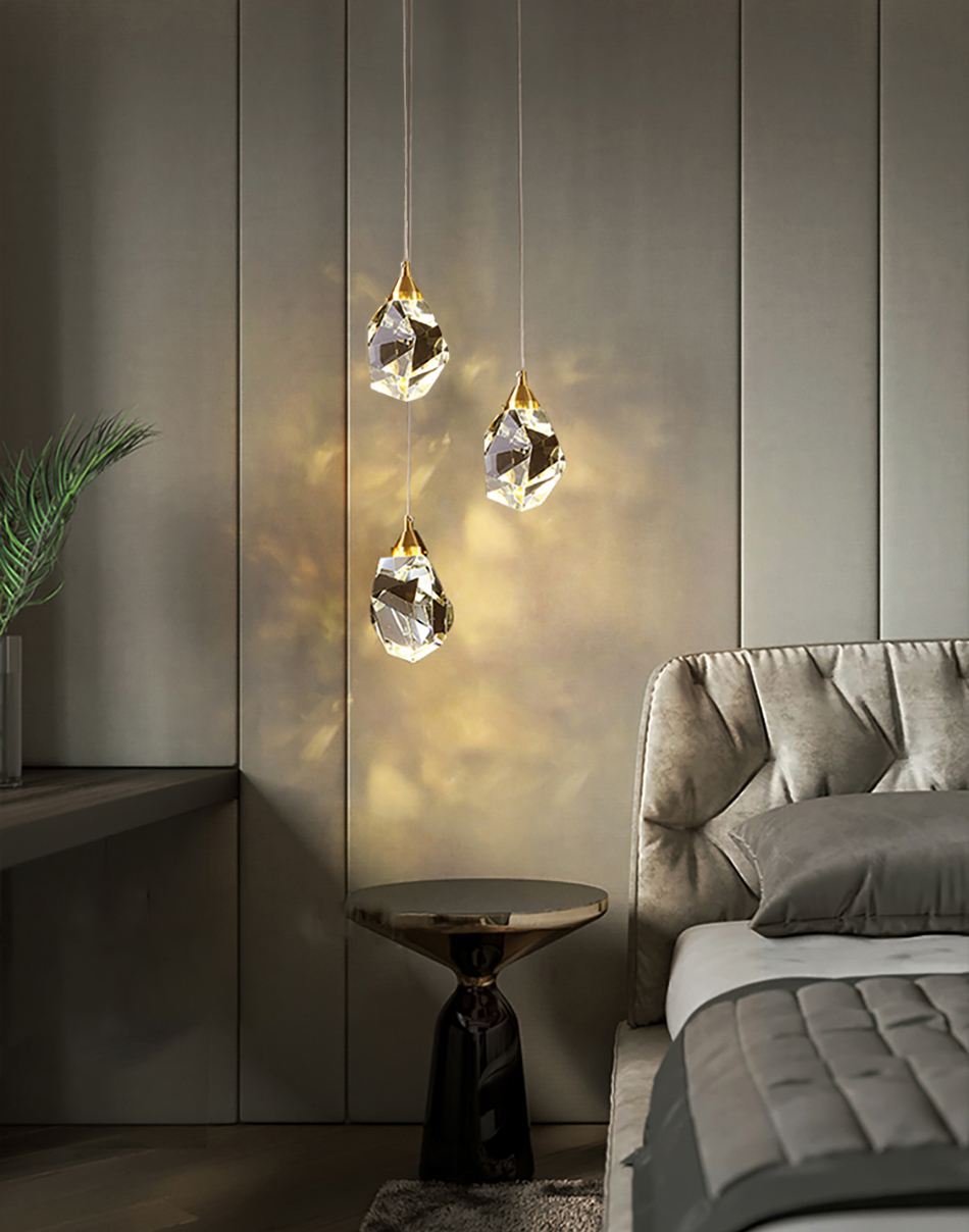 Подвесной светильник Delight Collection Crystal rock MD-020B-3 gold