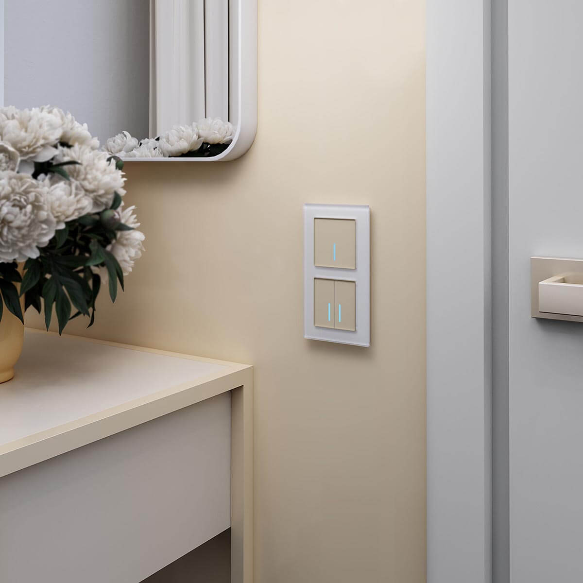 Сенсорный выключатель одноклавишный с подсветкой Werkel 4690389179549 W4510011