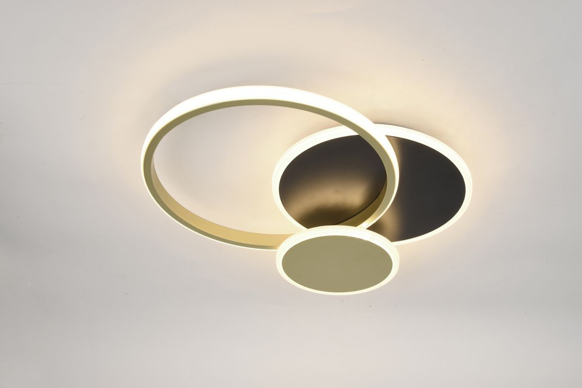 Потолочный светильник Эра Модерн City CLL-1-60 3K-6,5K RC BK+GD