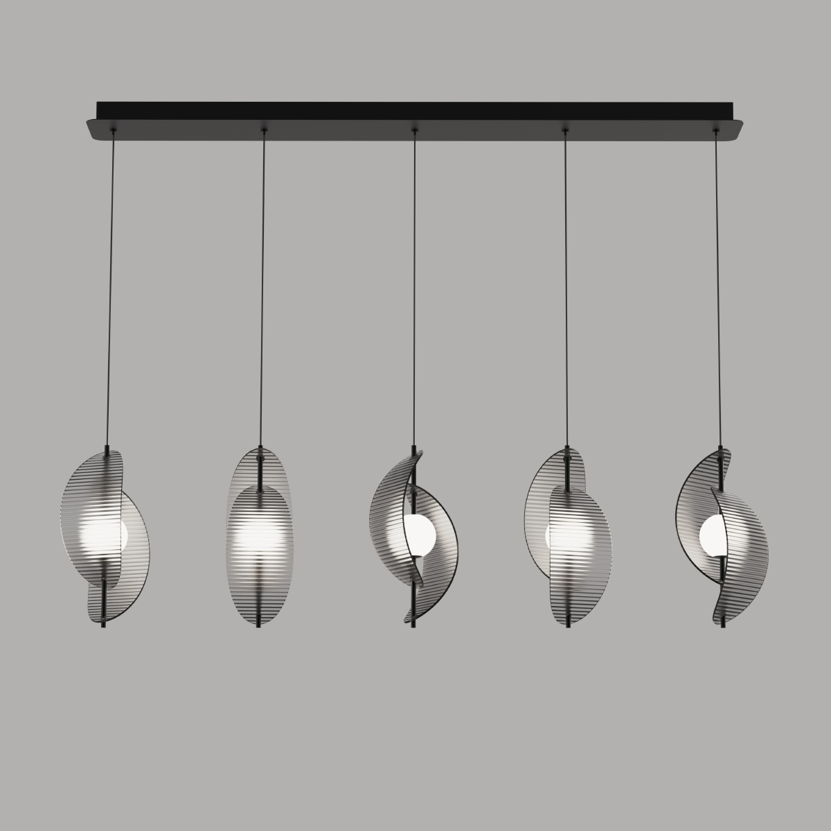 Подвесной светильник Delight Collection MD24030035-5B black/smoky