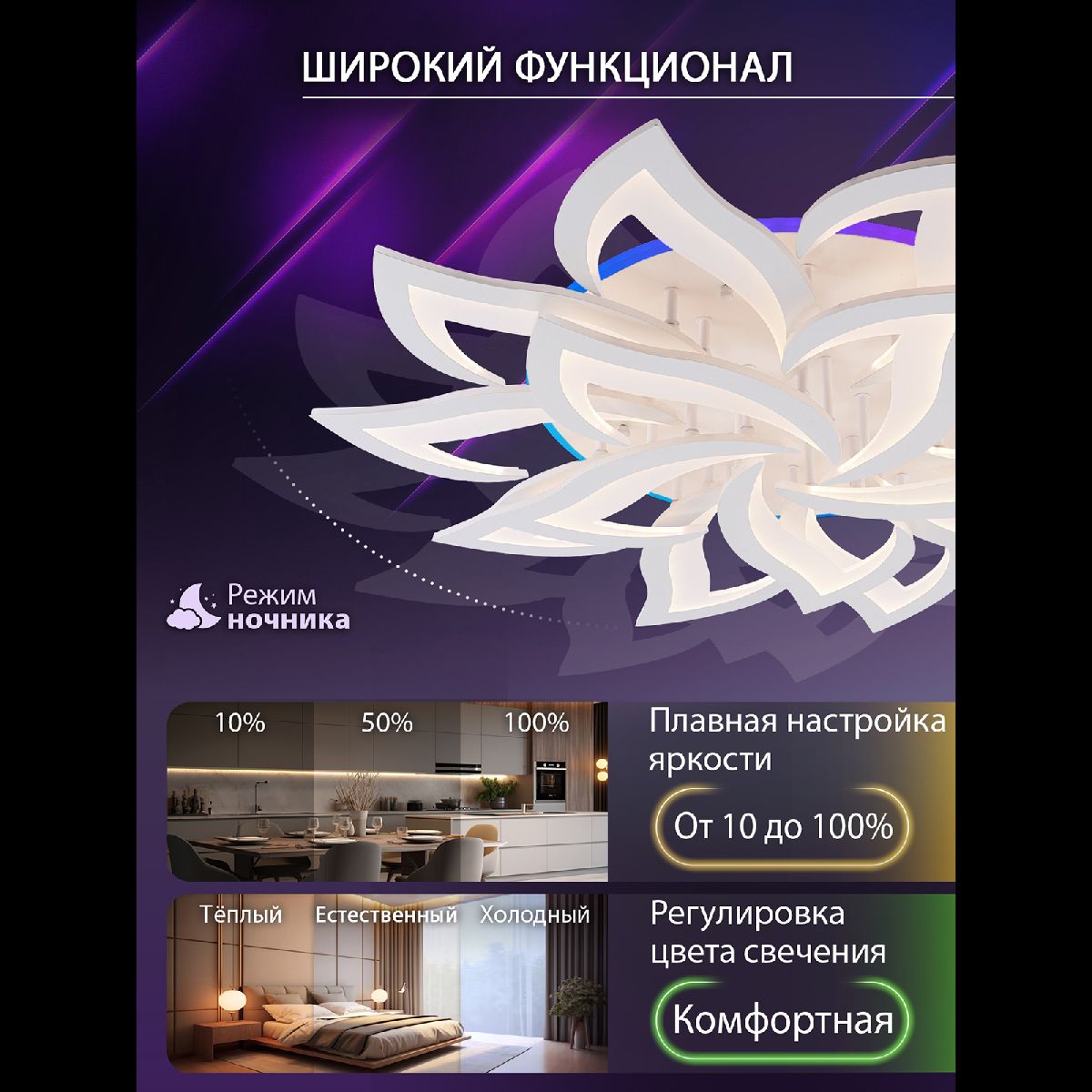 Потолочная люстра Natali Kovaltseva Olimp LED LAMPS 81437