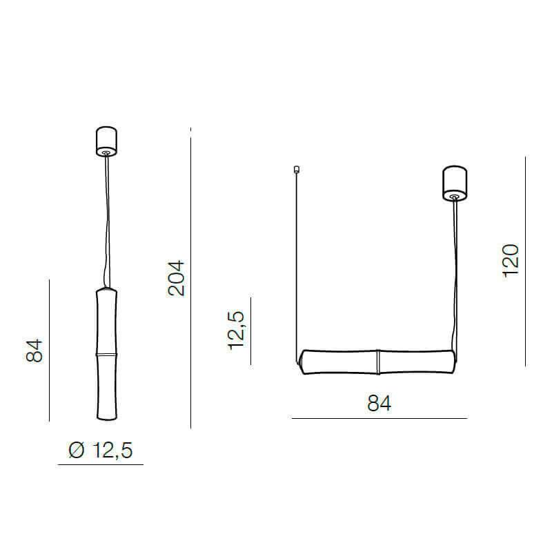 Подвесной светильник Azzardo Bamboo 2 pendant AZ1900