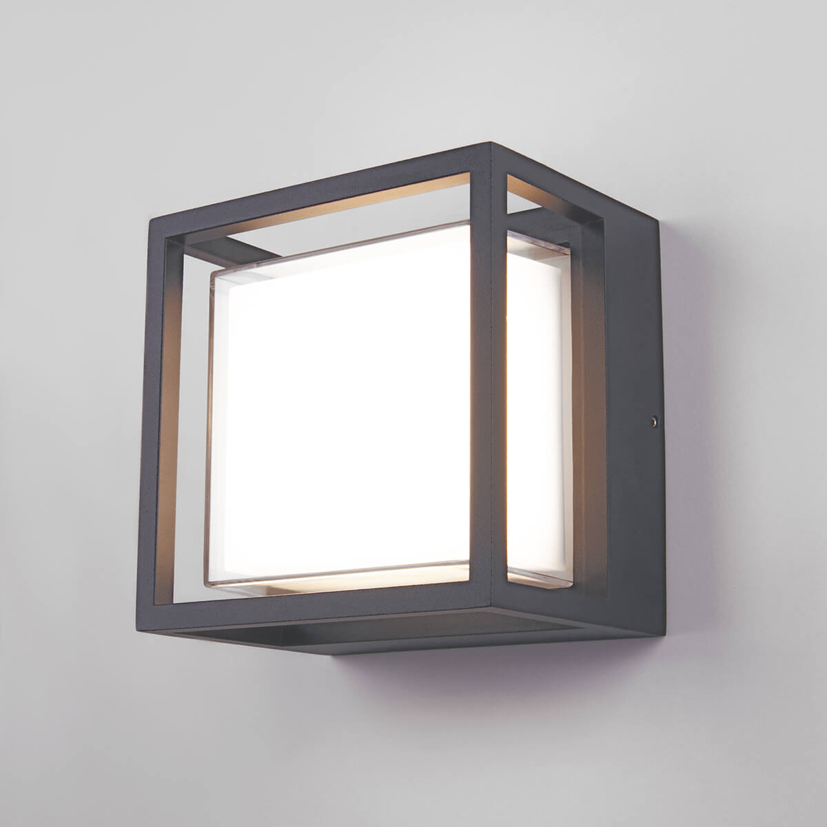 Уличный настенный светодиодный светильник Elektrostandard 1533 Techno серый 4690389163319