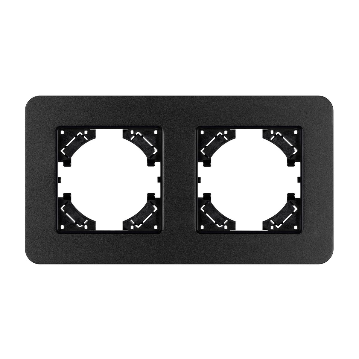 Рамка на 2 поста алюминиевая Arlight FRM-AKIRY-SFAL-2-BK 049738