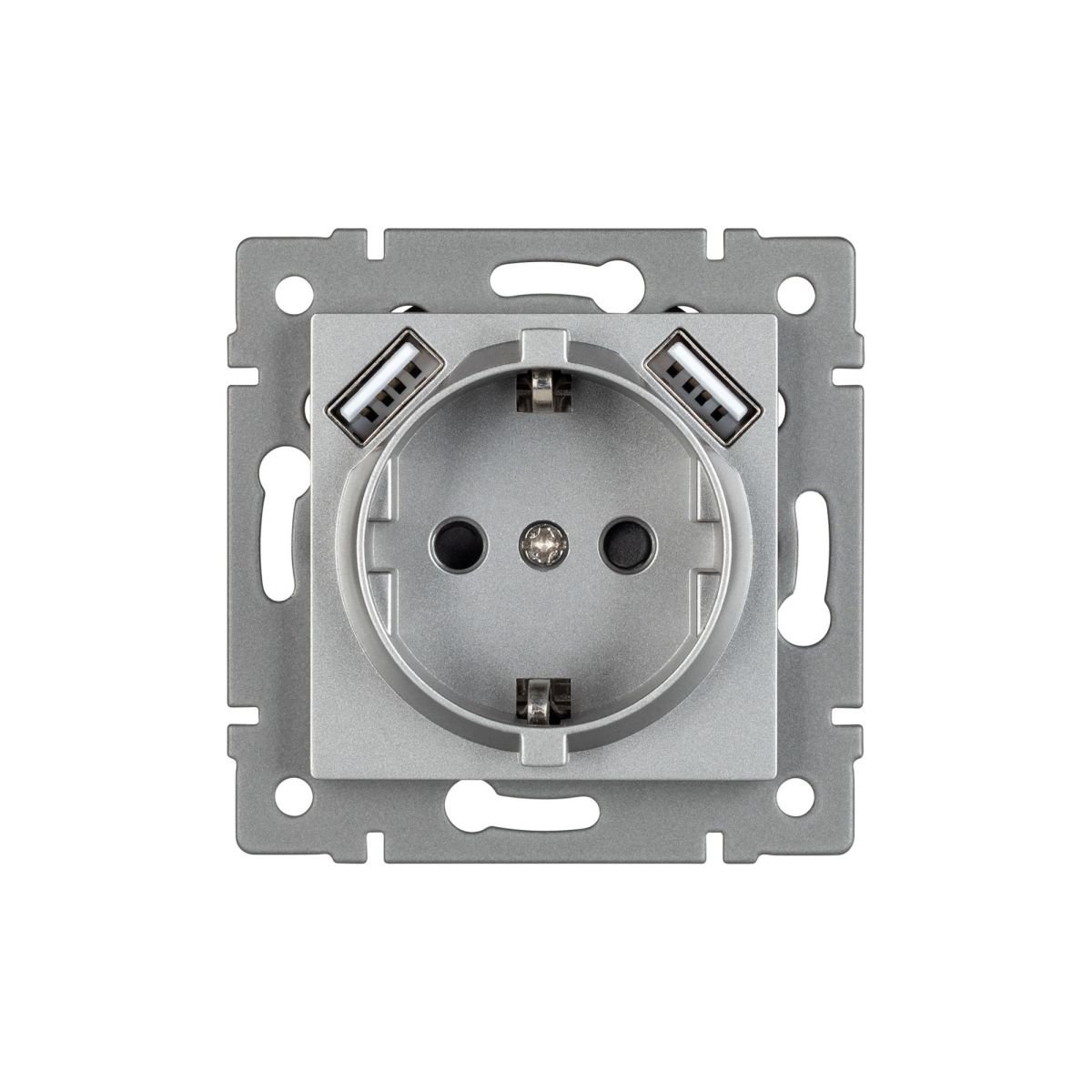 Механизм розетки с USB зарядкой Arlight SCT-MUAA-PL-GR-V (250V, 16A) 049820