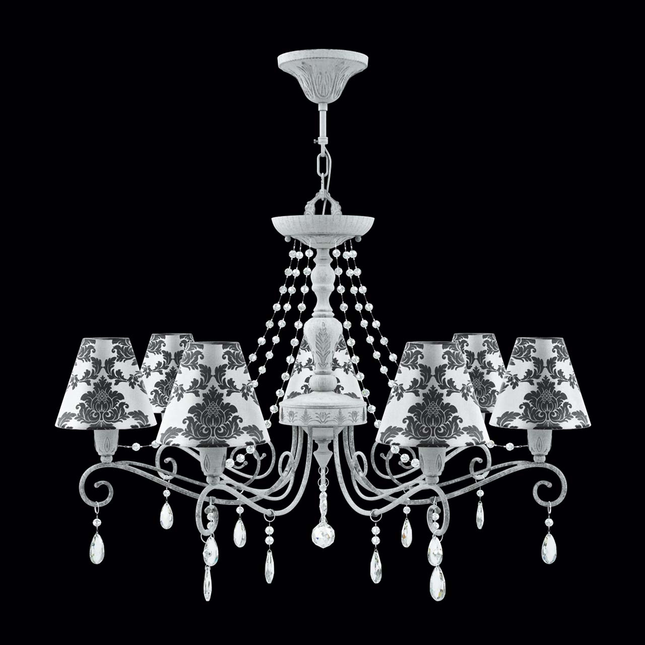 Подвесная люстра Lamp4you Provence E4-07-G-LMP-O-2-CRL-E4-07-TR-UP