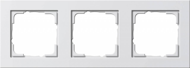 Рамка 3-постовая Gira E2 чисто-белый глянцевый 021329