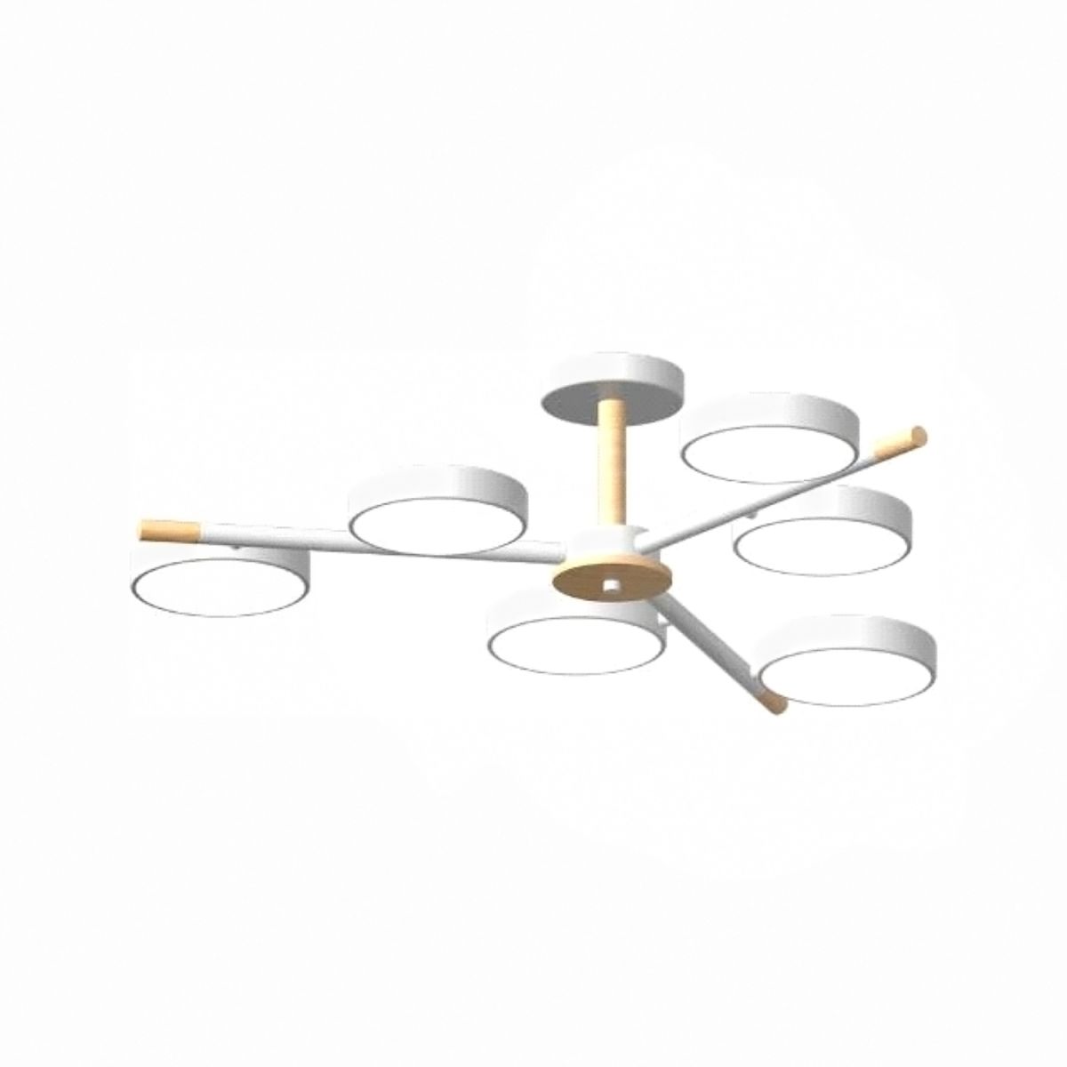 Люстра на штанге LED4U L3208-800 WH