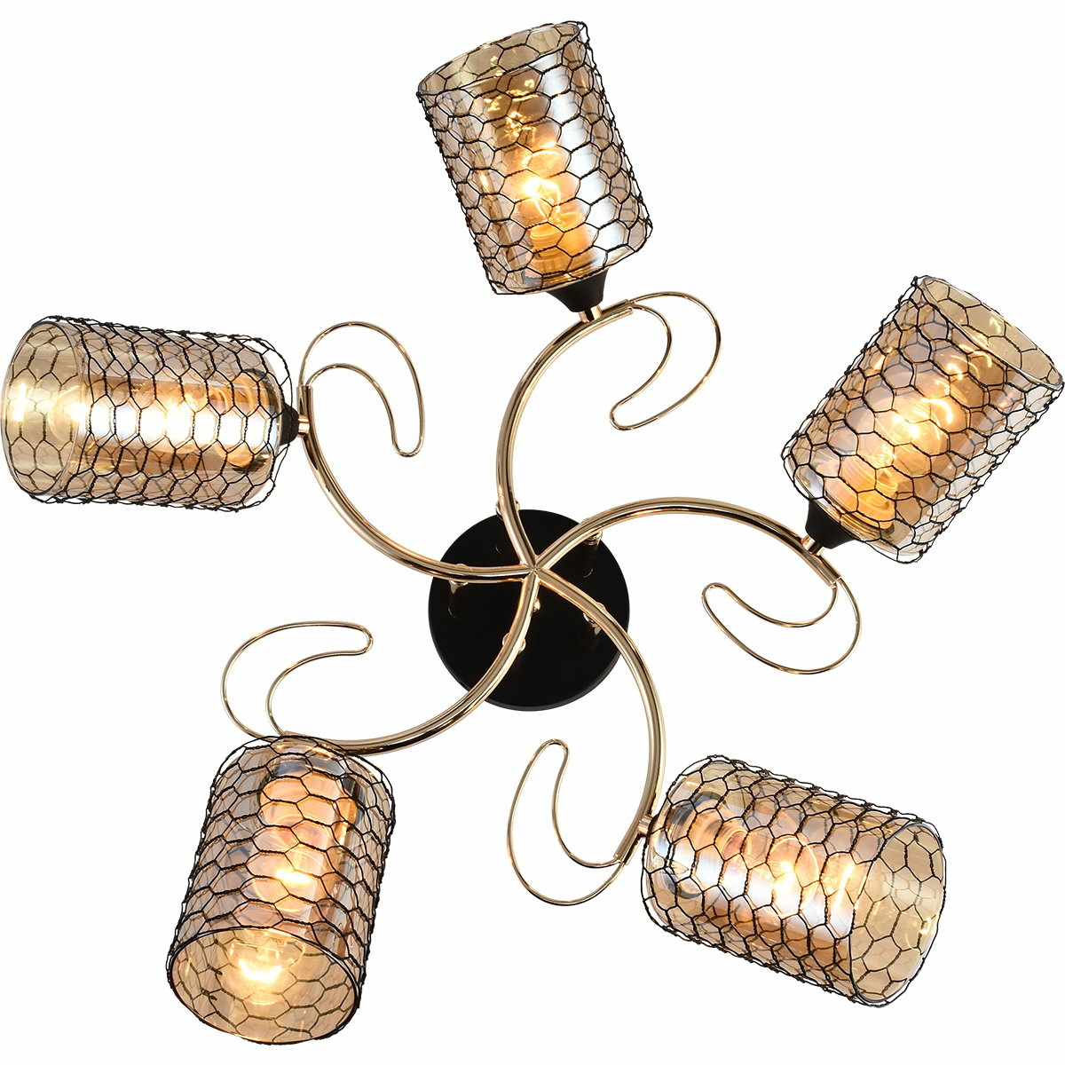 Люстра на штанге Reluce 01309-0.3-05 BK+FGD