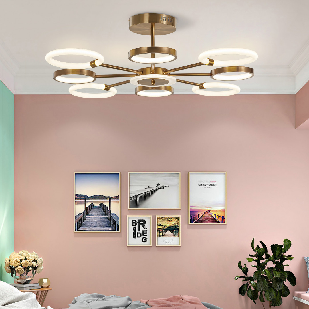 Потолочная led люстра Arte Milano Neapolis 277240/8 GD