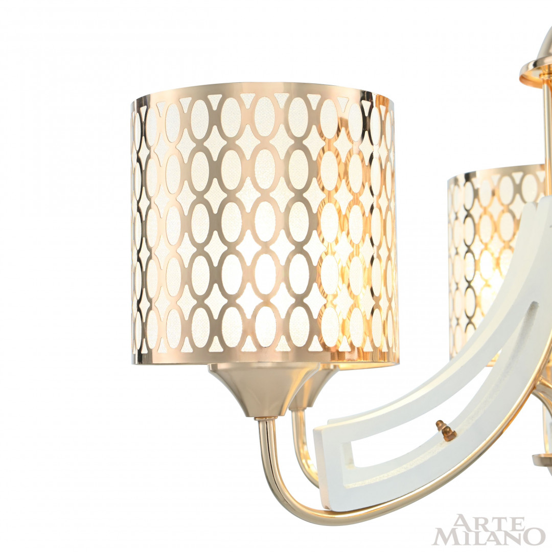 Подвесная люстра Arte Milano Florentia-3387 303387/6 Wh/Gd