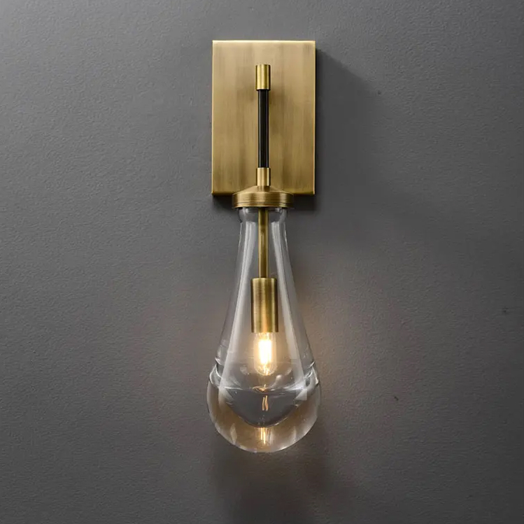 Бра DeLight Collection Raindrop MT9093-1W brushed gold