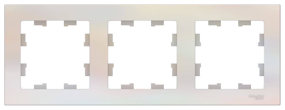 Рамка 3-ая, универсальная Systeme Electric AtlasDesign Жемчуг ATN000403